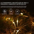 Luzes de corda para exterior, práticas e à prova d'água - Kit com 02 unidades 🎄✅
