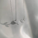 Colar Feminino Delicado de Cristal Tulipa