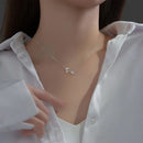 Colar Feminino Delicado de Cristal Tulipa