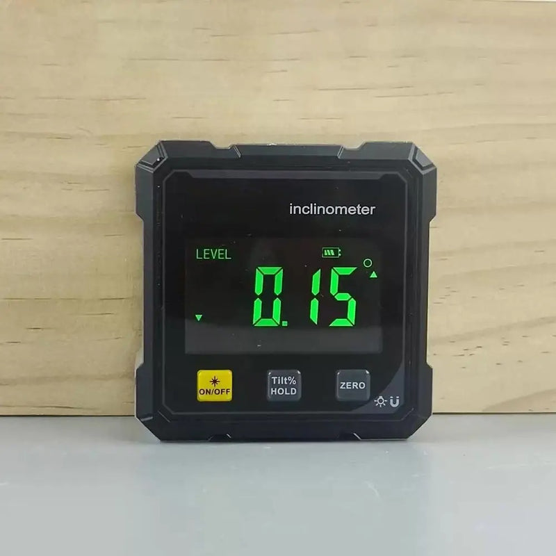 Medidor de ângulo digital magnético de 4 lados com laser