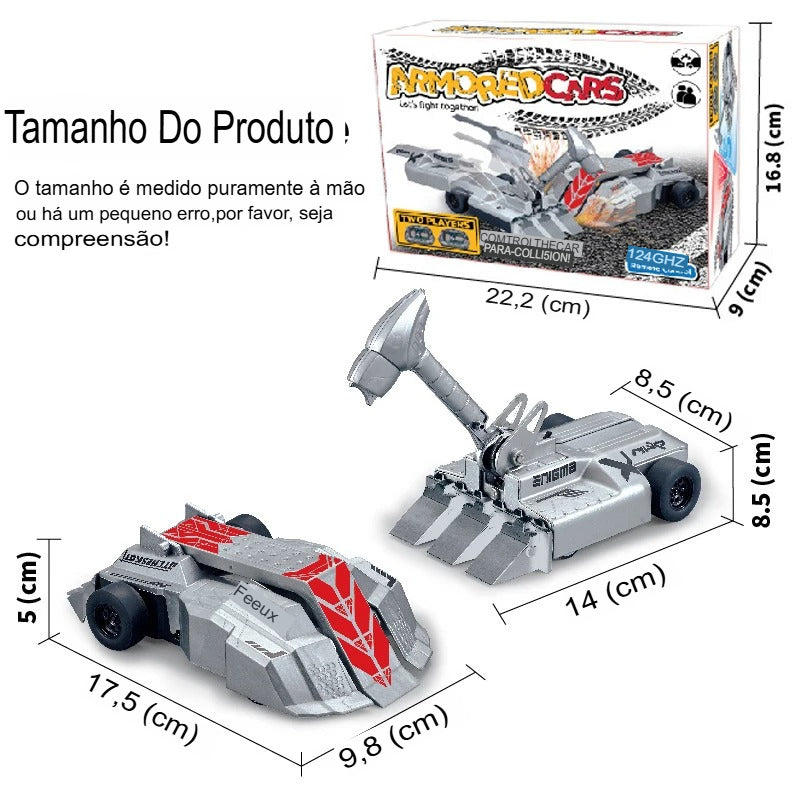 🔥 1 kit com 2 carros de combate diferentes 🔥 Carros de controles blindados para combates pra 2 jogadores✨