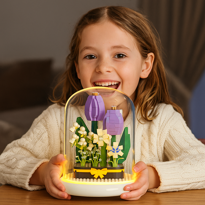 Flor elegante Blocos de construção - perfeito para presente ✅💖🎄