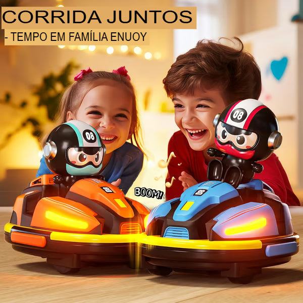 Kit com 2 carrinhos de choque de batalha de controle remoto - para 2 jogadores