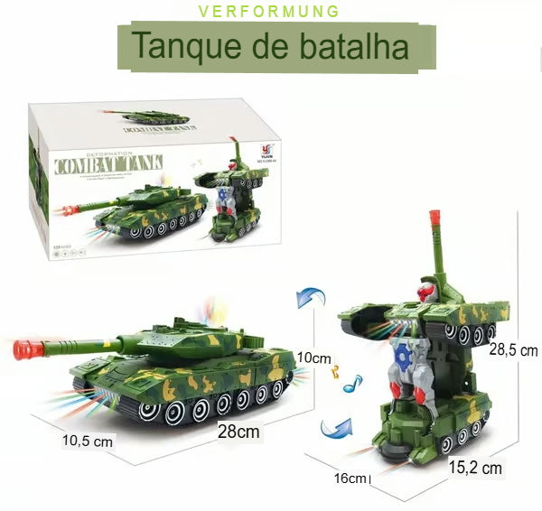 🔥 Carrinho de brinquedo elétrico de polícia com deformação universal ✔