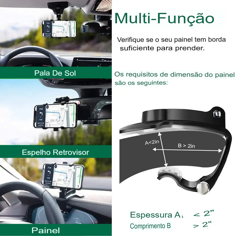 🏆 Novidade de 2025 com 49% de desconto - Suporte giratório de 360 graus para painel de carro