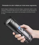 Lanterna telescópica com zoom a laser branco