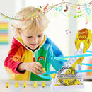 Kit com 12 patinhos & Escorregador - Escorregador elétrico de pato com luz e música