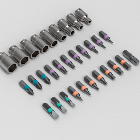 Kit Chaves de Catraca Magnéticas 24 em 1