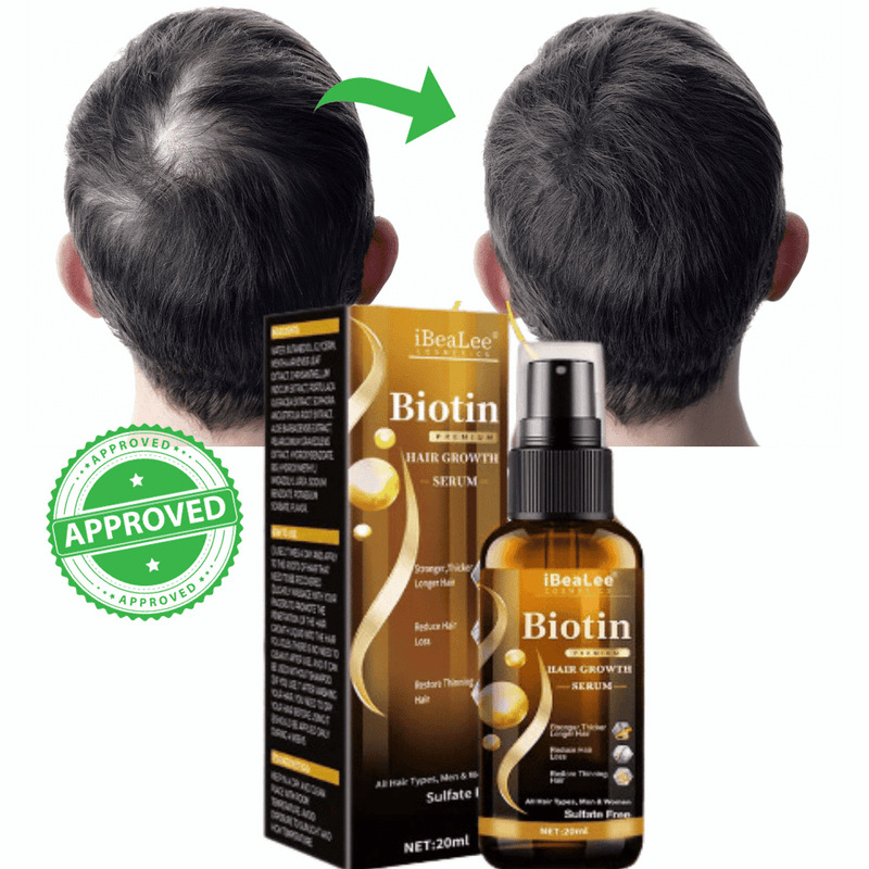 IBealee™ - Biotin Hair Growth Essence Spray (Leve 3 Pague 2🔥)