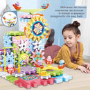 Blocos de construção de engrenagens elétricas montadas para crianças 😍