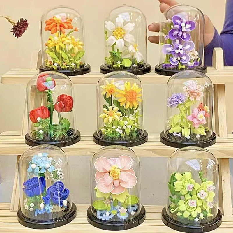 Flor elegante Blocos de construção - perfeito para presente ✅💖🎄