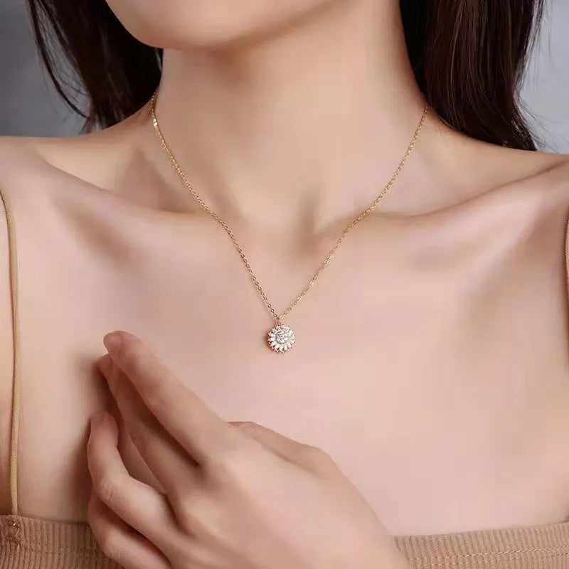 Sunflower Necklace® - Colar Girassol Rotativo