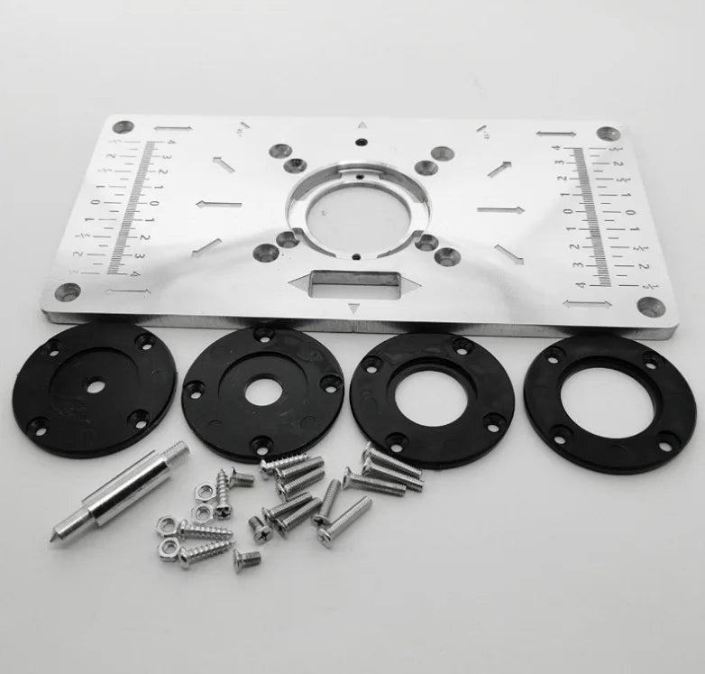 Placa de inserção de alumínio para mesa de Marcenaria