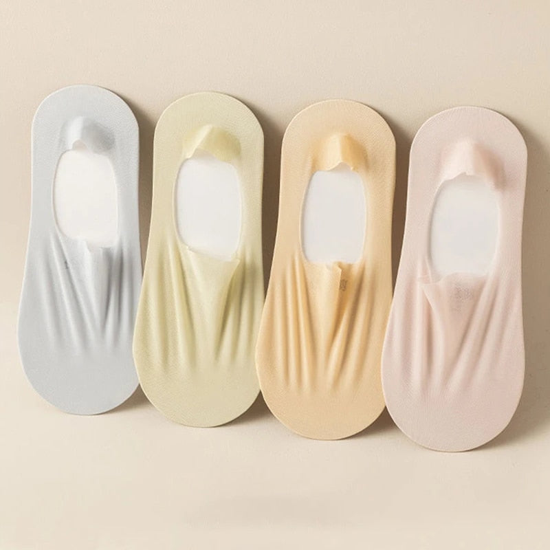 SocksConfort - Kit Meias Invisíveis Respiráveis (COMPRE 1 LEVE 4 🔥)