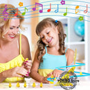 Kit com 12 patinhos & Escorregador - Escorregador elétrico de pato com luz e música