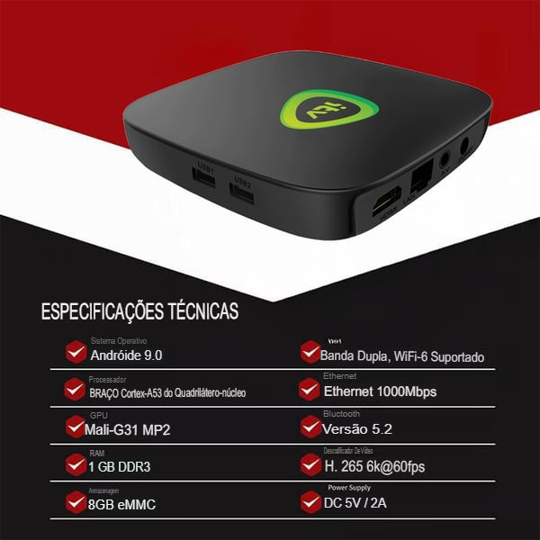 🔥 Acesso instantâneo e gratuito a todos os canais de TV 🔥 Dispositivo de streaming e canais de TV