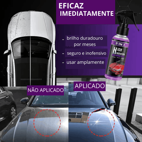High 3 em 1 - Spray Revitalizador de Carros